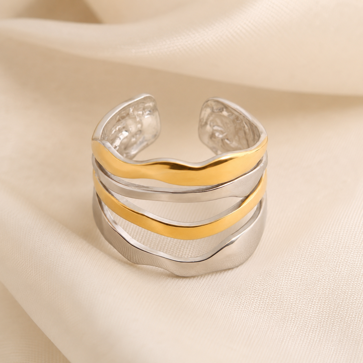 Freya Gold Silver Ring