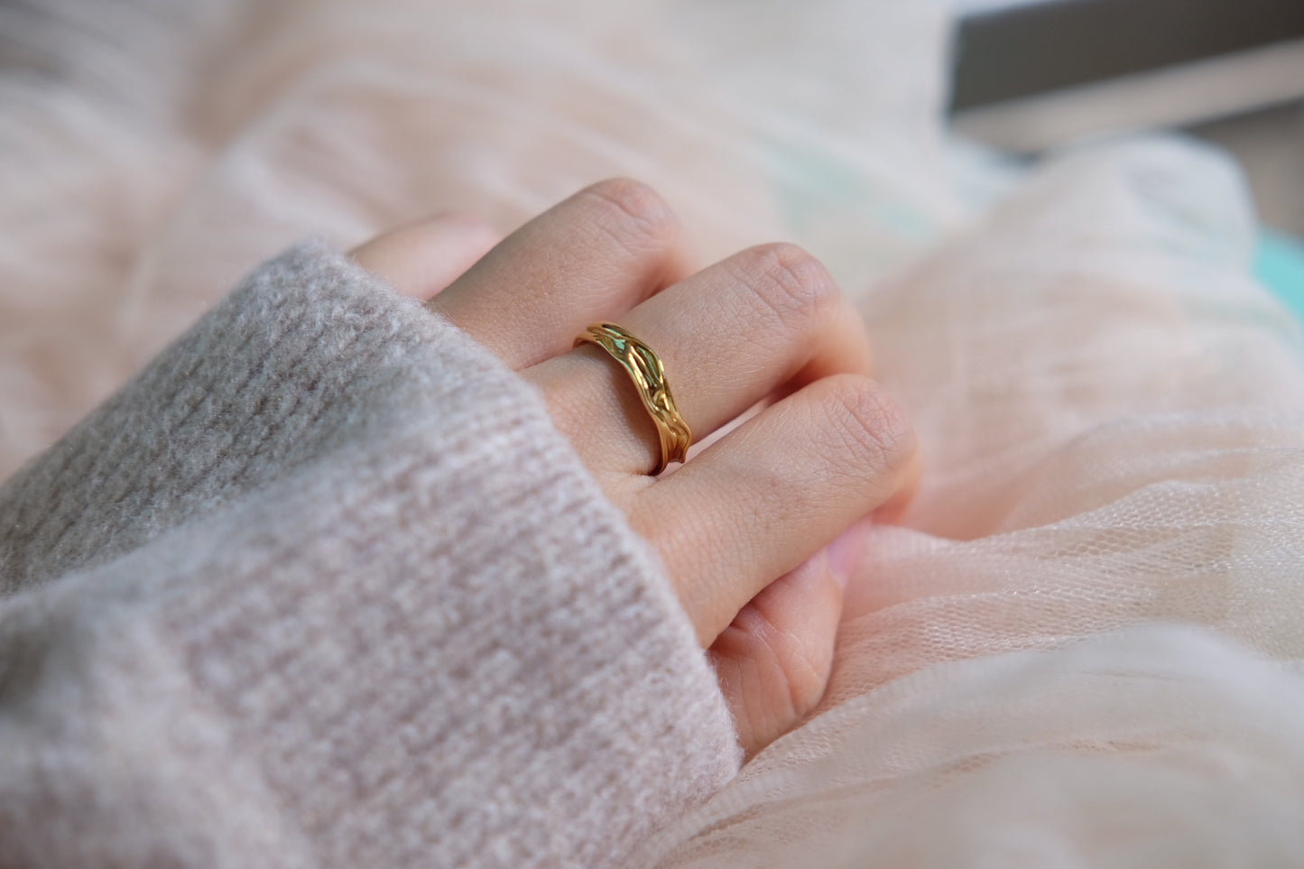 Geo Chunky Ring (Sterling Silver)