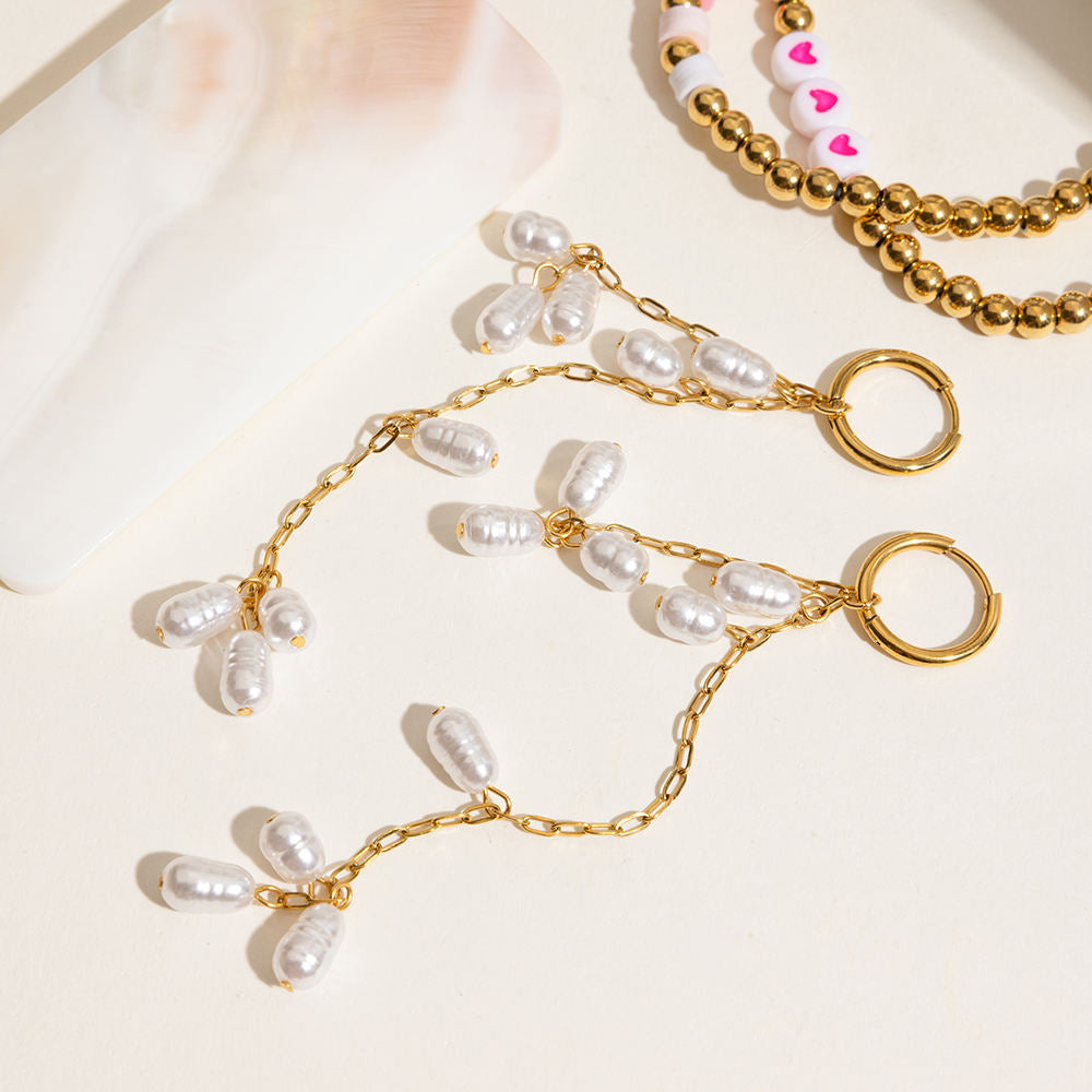 Lily Pearl Tassel Earrings