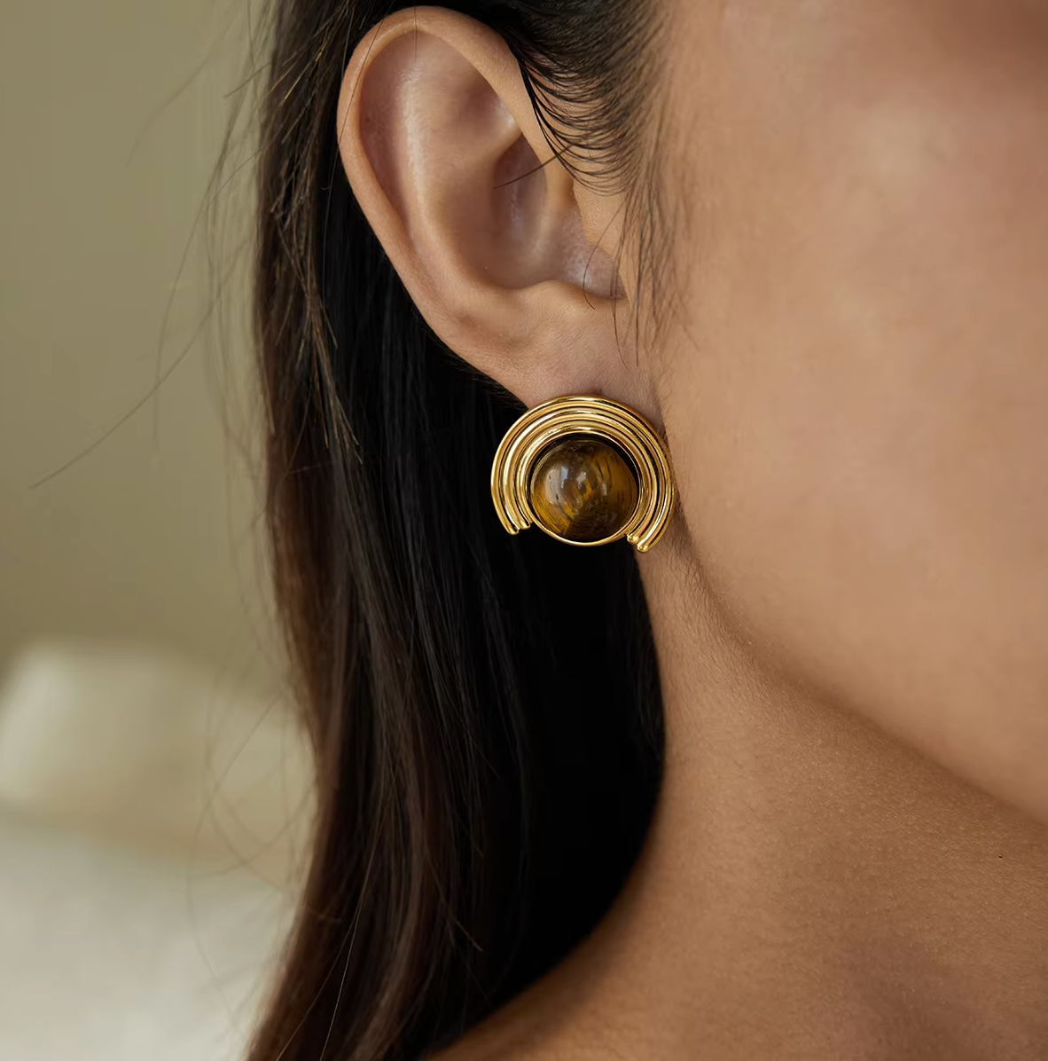 Bonnie Tiger Vintage Earring