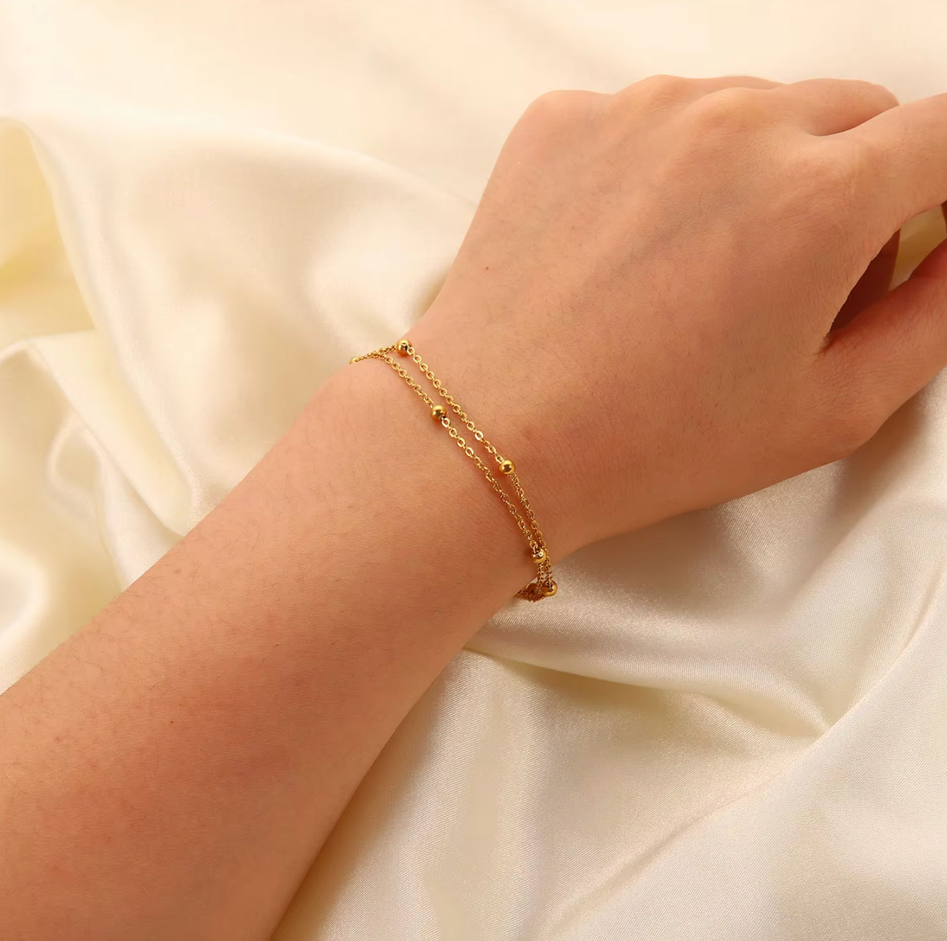 Bria Double Layer Beaded Bracelet