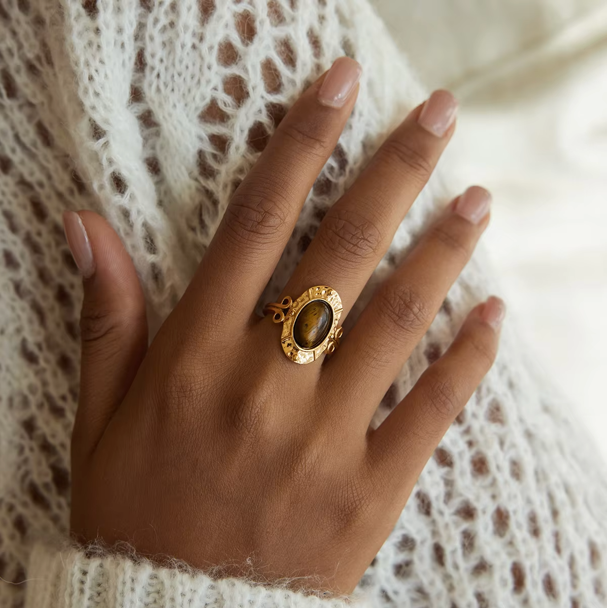 Bonnie Tiger Eye Vintage Ring