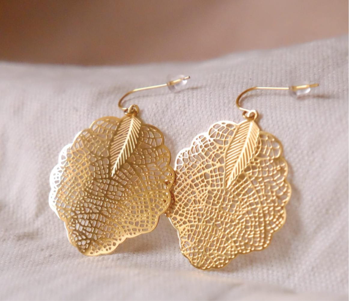 Calla Leaf Earrings