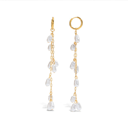 Lily Pearl Tassel Earrings