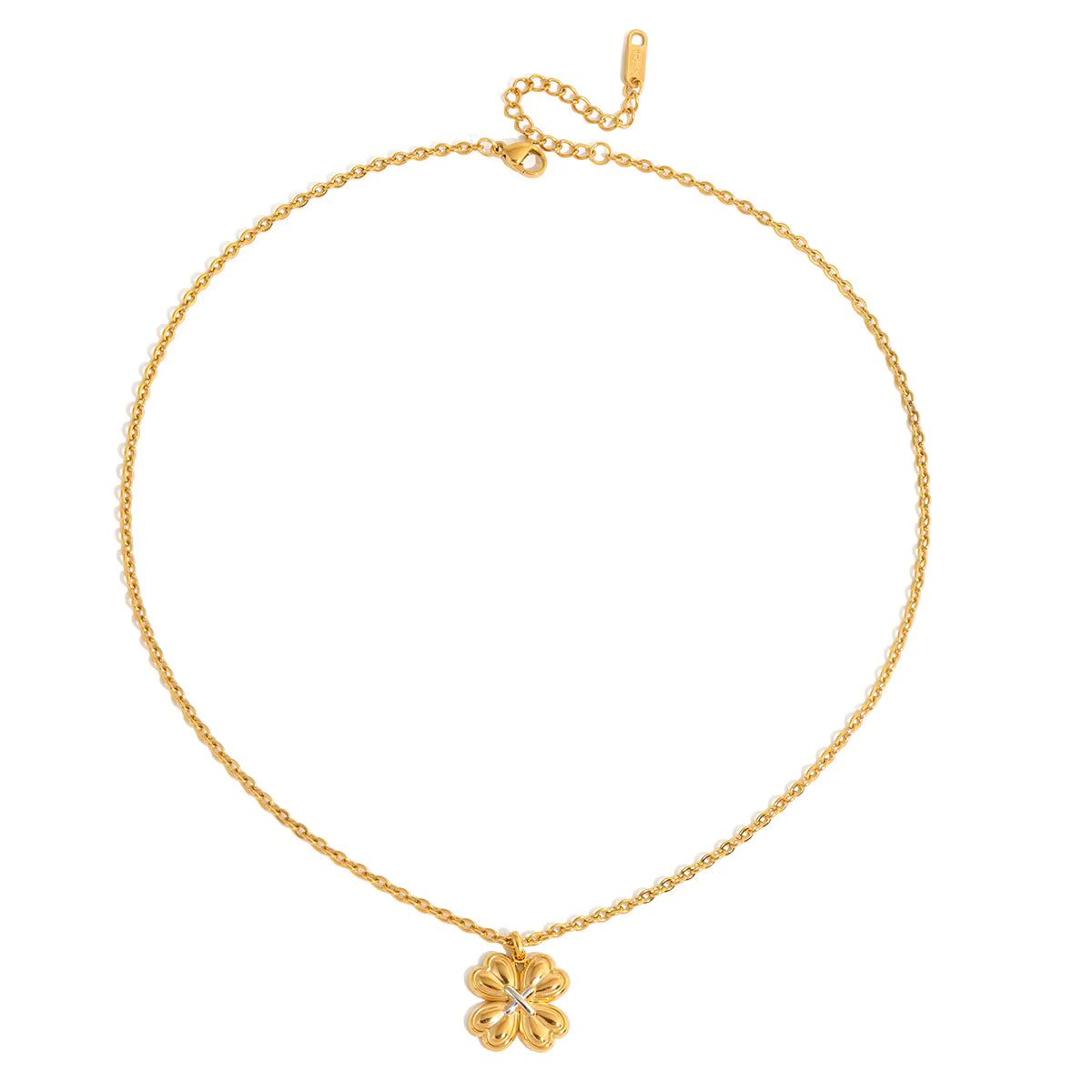 Holly Lucky Clover Pendant Necklace