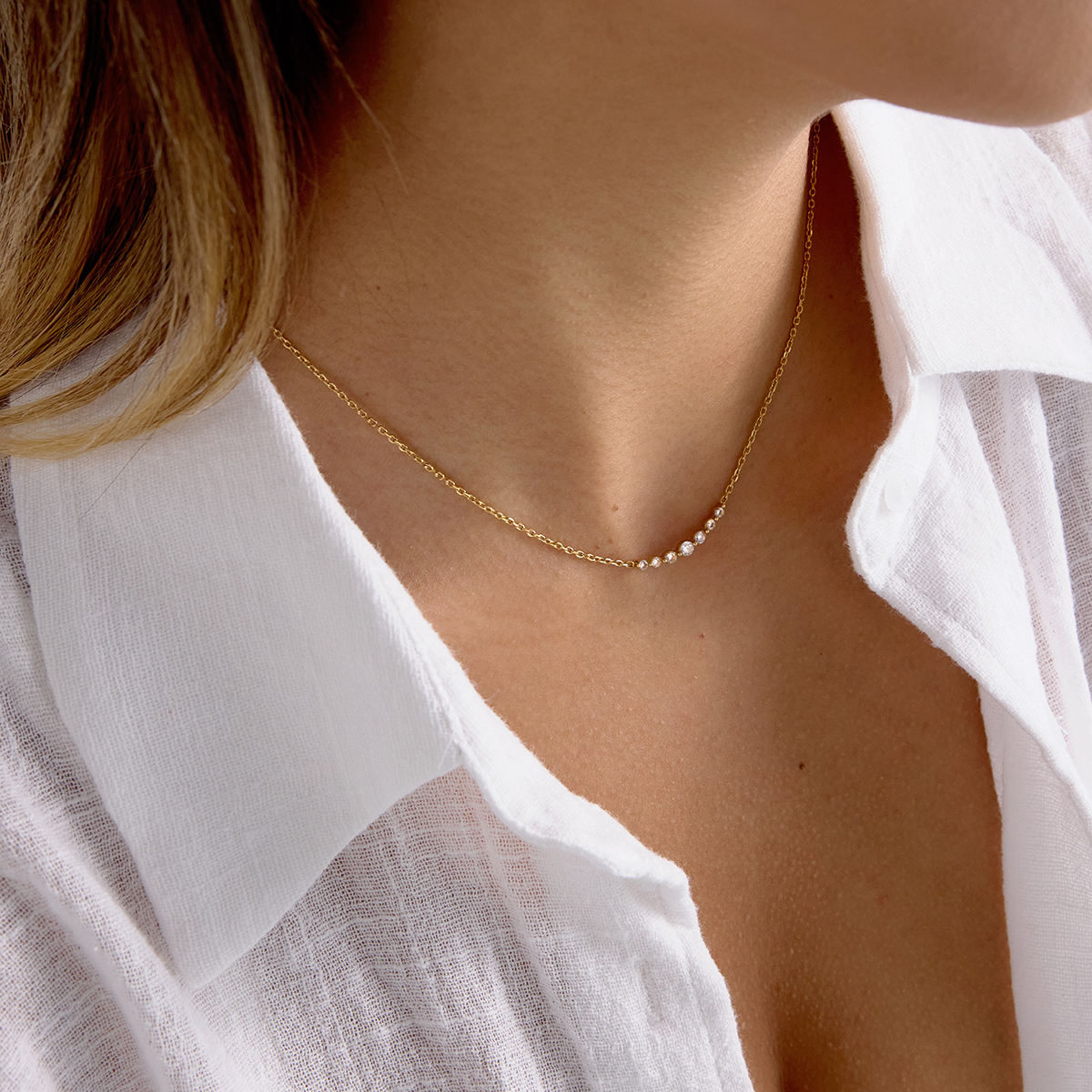 Lucia Rhinestone Necklace