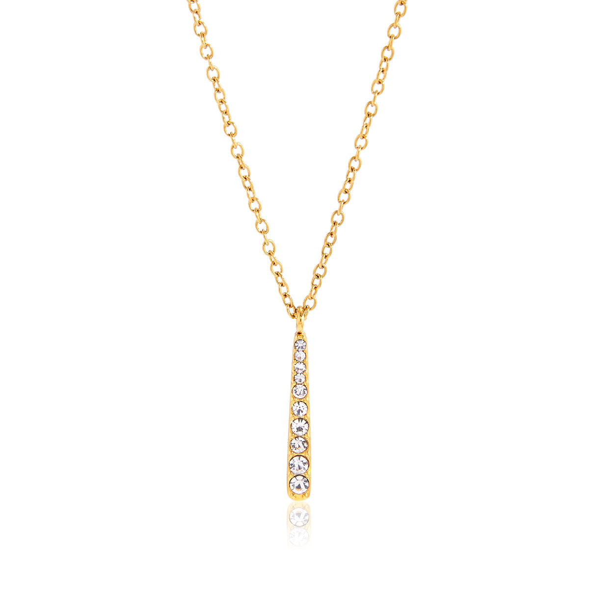 Maisie Rhinestone Drop Necklace