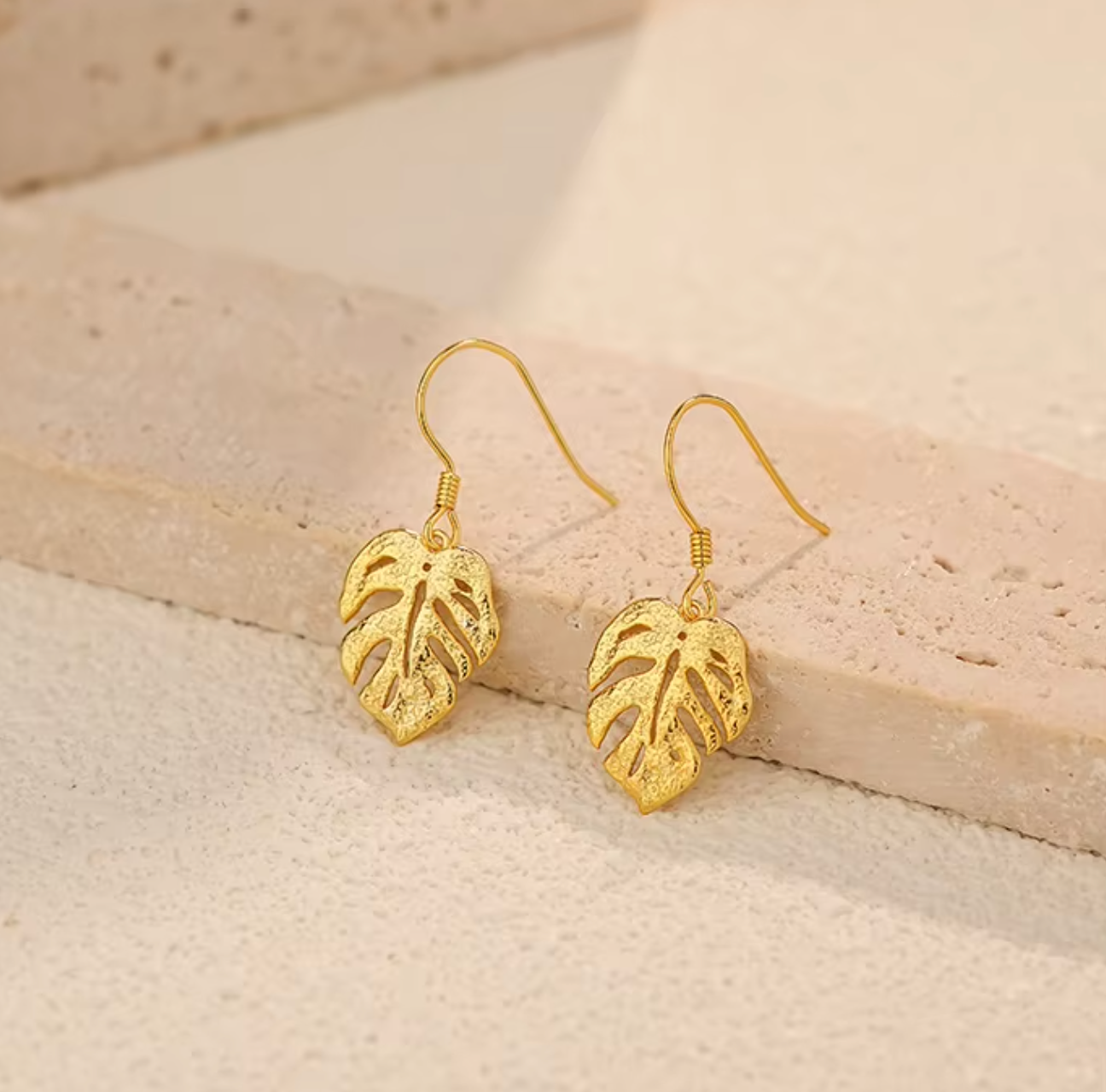 Sookie Monstera Earrings (Gold Plated 925 Sterling Silver)