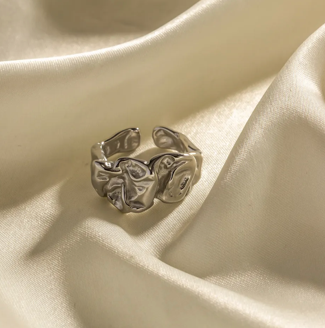 Billie Silver Lava Ring