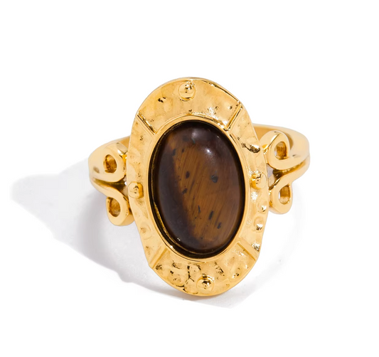Bonnie Tiger Eye Vintage Ring